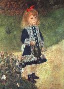 Pierre Renoir Girl and Watering Can Spain oil painting reproduction